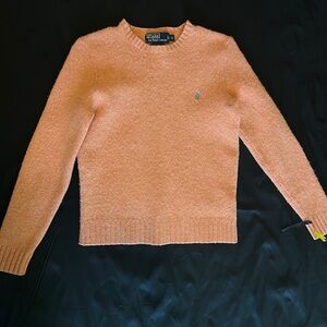 Ralph Lauren Orange Crewneck Sweater Classic Knit